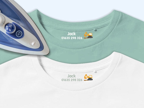 Iron-on labels – Transfer