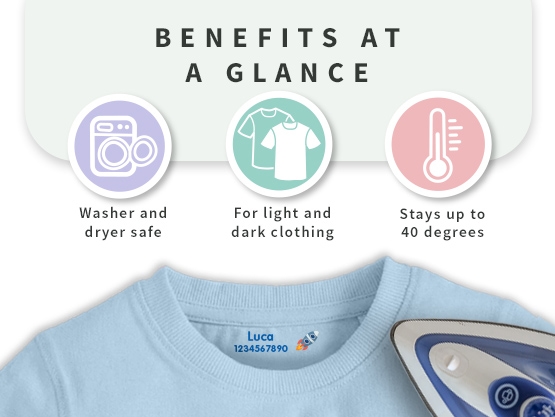 Iron-on labels – Transfer