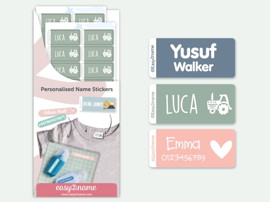 Clothing Labels  - Multi Colour