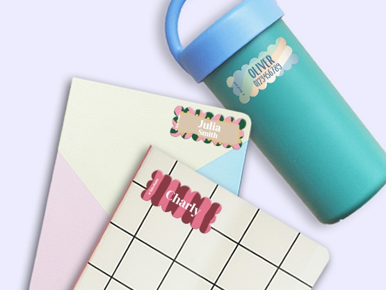 Wave Name Stickers - Design