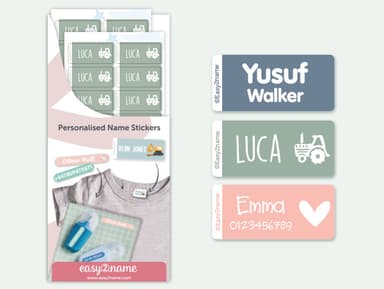 Clothing Labels  - Multi Colour
