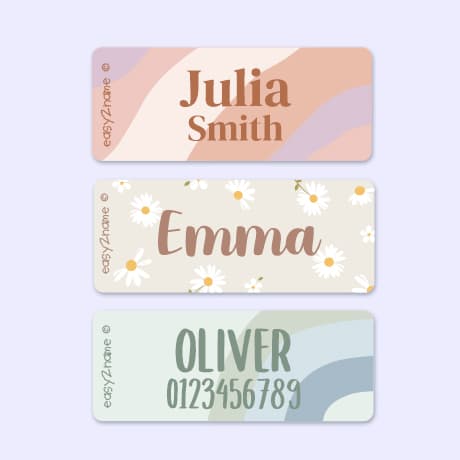 Large Name Stickers - Design