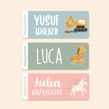 Large Name Labels - Theme 