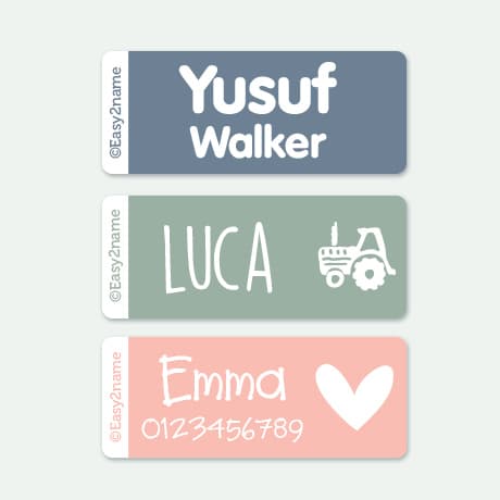 Large Name Labels  – Multicolour