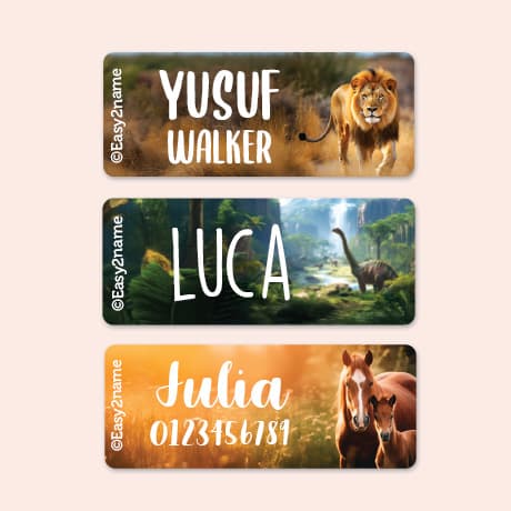 Large Name Stickers - Real World