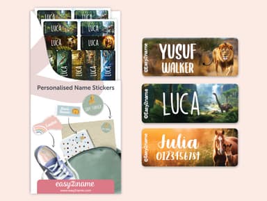 Large Name Stickers - Real World