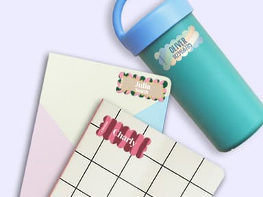 Wave Name Stickers - Design