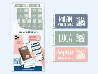 QR-Name Stickers